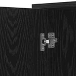 Aparador moderno HKH de madera procesada con 2 puertas - Roble negro
