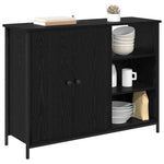 Aparador moderno HKH de madera procesada con 2 puertas - Roble negro