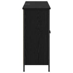 Aparador moderno HKH de madera procesada con 2 puertas - Roble negro