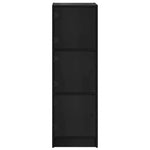 Aparador alto HKH de madera procesada con 3 puertas - Roble negro