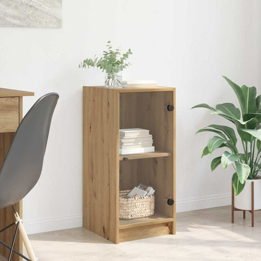 HKH Aparador Moderno en Madera Procesada con 1 Puerta - Roble Artesanal