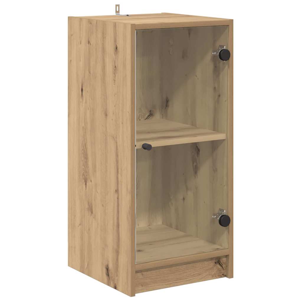 HKH Aparador Moderno en Madera Procesada con 1 Puerta - Roble Artesanal
