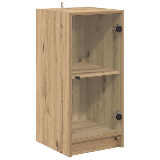 HKH Aparador Moderno en Madera Procesada con 1 Puerta - Roble Artesanal