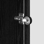 Aparador moderno HKH de madera procesada con 1 puerta - Roble negro