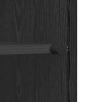 Aparador moderno HKH de madera procesada con 1 puerta - Roble negro