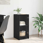 Aparador moderno HKH de madera procesada con 1 puerta - Roble negro