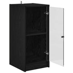 Aparador moderno HKH de madera procesada con 1 puerta - Roble negro