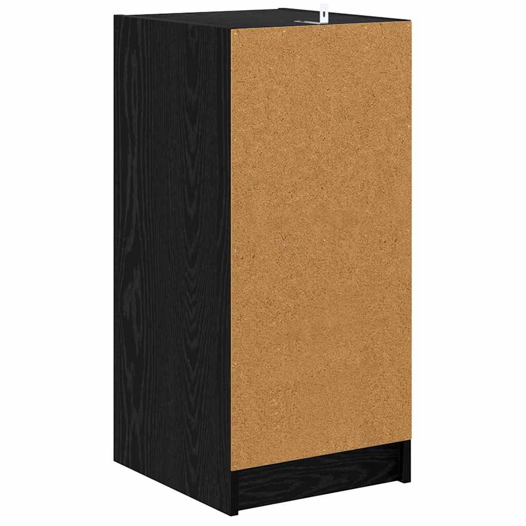 Aparador moderno HKH de madera procesada con 1 puerta - Roble negro