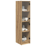 HKH Aparador Alto de Madera Procesada con 2 Puertas - Roble Artesanal