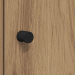 HKH Aparador Alto de Madera Procesada con 2 Puertas - Roble Artesanal
