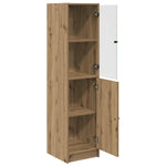HKH Aparador Alto de Madera Procesada con 2 Puertas - Roble Artesanal