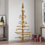 HKH Árvore de Natal de Madeira com Suporte - Castanho
