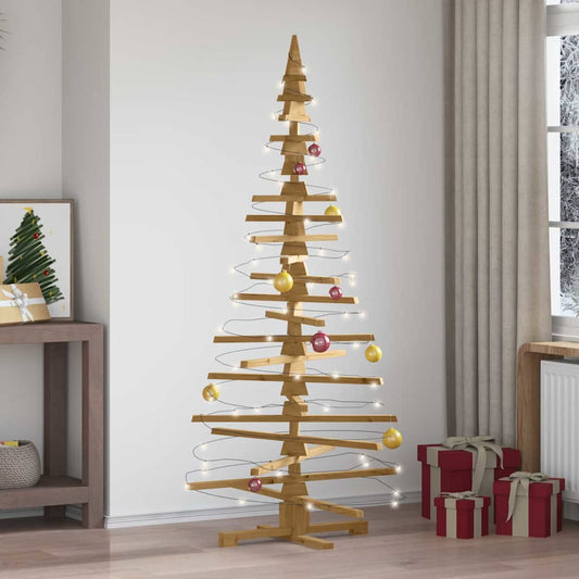 HKH Árvore de Natal de Madeira com Suporte - Castanho