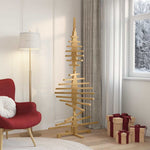 HKH Árvore de Natal de Madeira com Suporte - Castanho