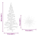HKH Árvores de Natal Natural Madeira de Maciça em Pinho