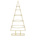 HKH Árvore de Natal de Ouro Aço com Revestimento em Pó em Metal