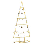 HKH Árvore de Natal de Ouro Aço com Revestimento em Pó em Metal