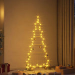 HKH Árvore de Natal de Ouro Aço com Revestimento em Pó em Metal