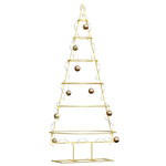 HKH Árvore de Natal de Ouro Aço com Revestimento em Pó em Metal