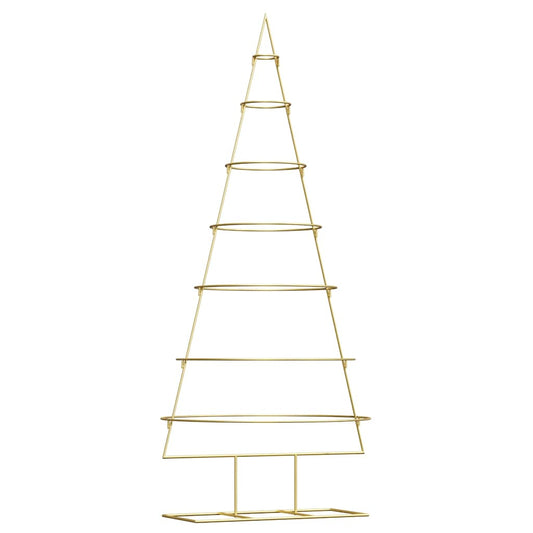 HKH Árvore de Natal de Ouro Aço com Revestimento em Pó em Metal