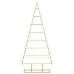 HKH Árvore de Natal de Ouro Aço com Revestimento em Pó em Metal