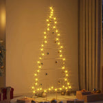 HKH Árvore de Natal de Ouro Aço com Revestimento em Pó em Metal