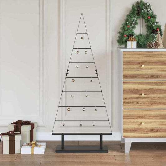 HKH Árvore de Natal de com Suporte Preto Aço em Metal