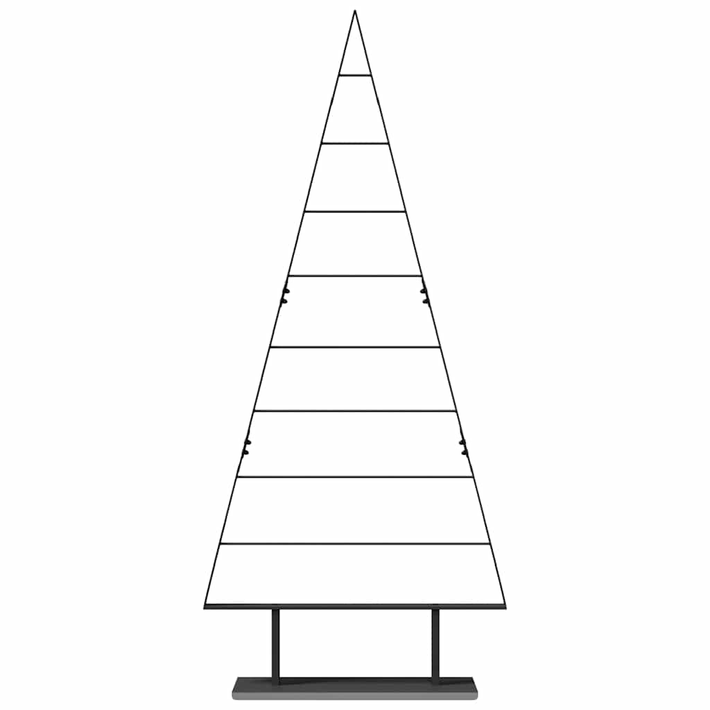 HKH Árvore de Natal de com Suporte Preto Aço em Metal