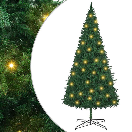 HKH Árvore de Natal com Luzes Decorativas de Corda Verde em PVC