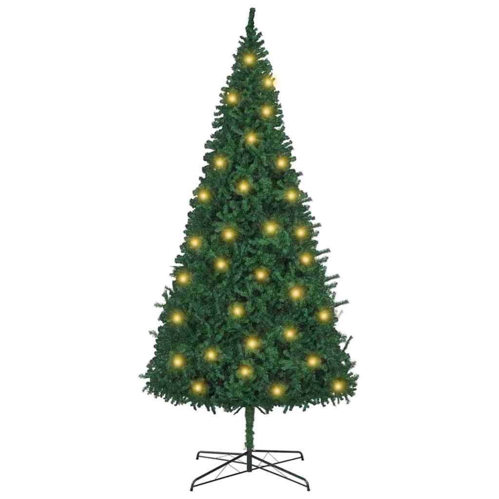 HKH Árvore de Natal com Luzes Decorativas de Corda Verde em PVC