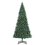 HKH Árvore de Natal Artificial Pré-Iluminada Verde em PVC