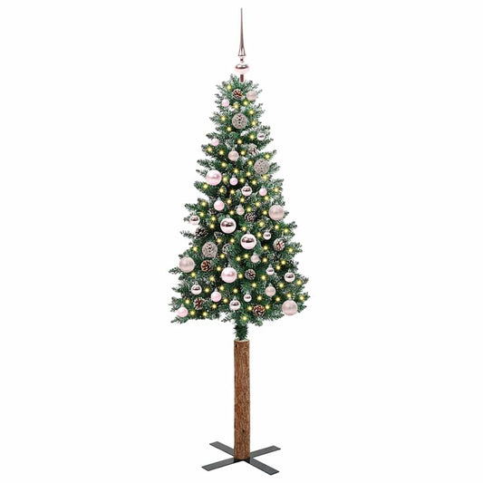 HKH Árvore de Natal Slim com 150 Leds e Branco - Verde