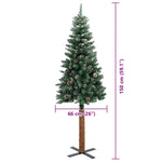 HKH Árvore de Natal Slim com 150 Leds e Branco - Verde