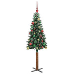 HKH Árvore de Natal Slim com 150 Leds e Branco - Verde