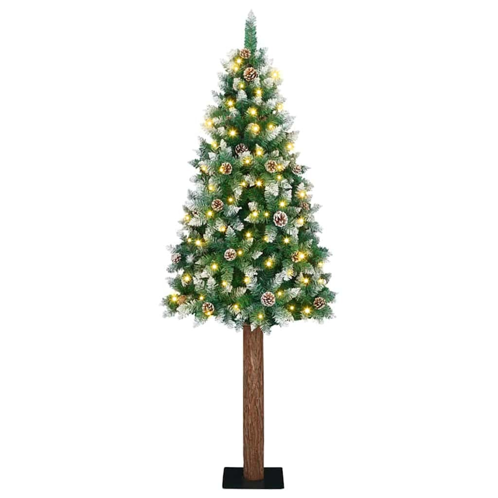 HKH Árvore de Natal Slim com 300 Leds e Branco - Verde
