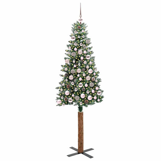 HKH Árvore de Natal Slim com 300 Leds e Branco - Verde