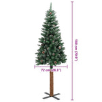 HKH Árvore de Natal Slim com 300 Leds e Branco - Verde