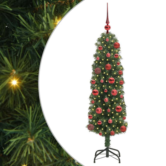 HKH Árvore de Natal Artificial Verde em Aço e PVC