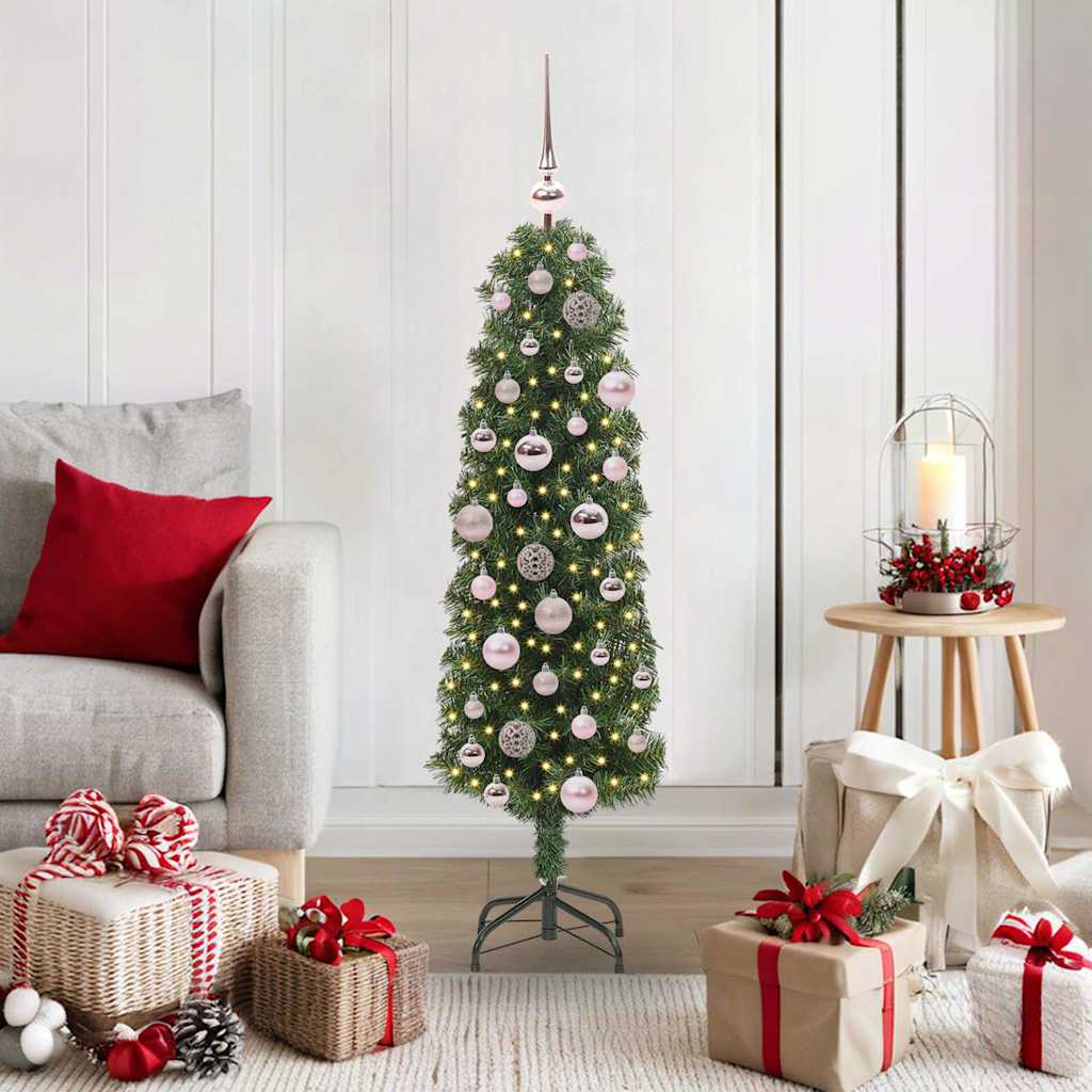 HKH Árbol de Navidad Artificial Verde en Acero y PVC