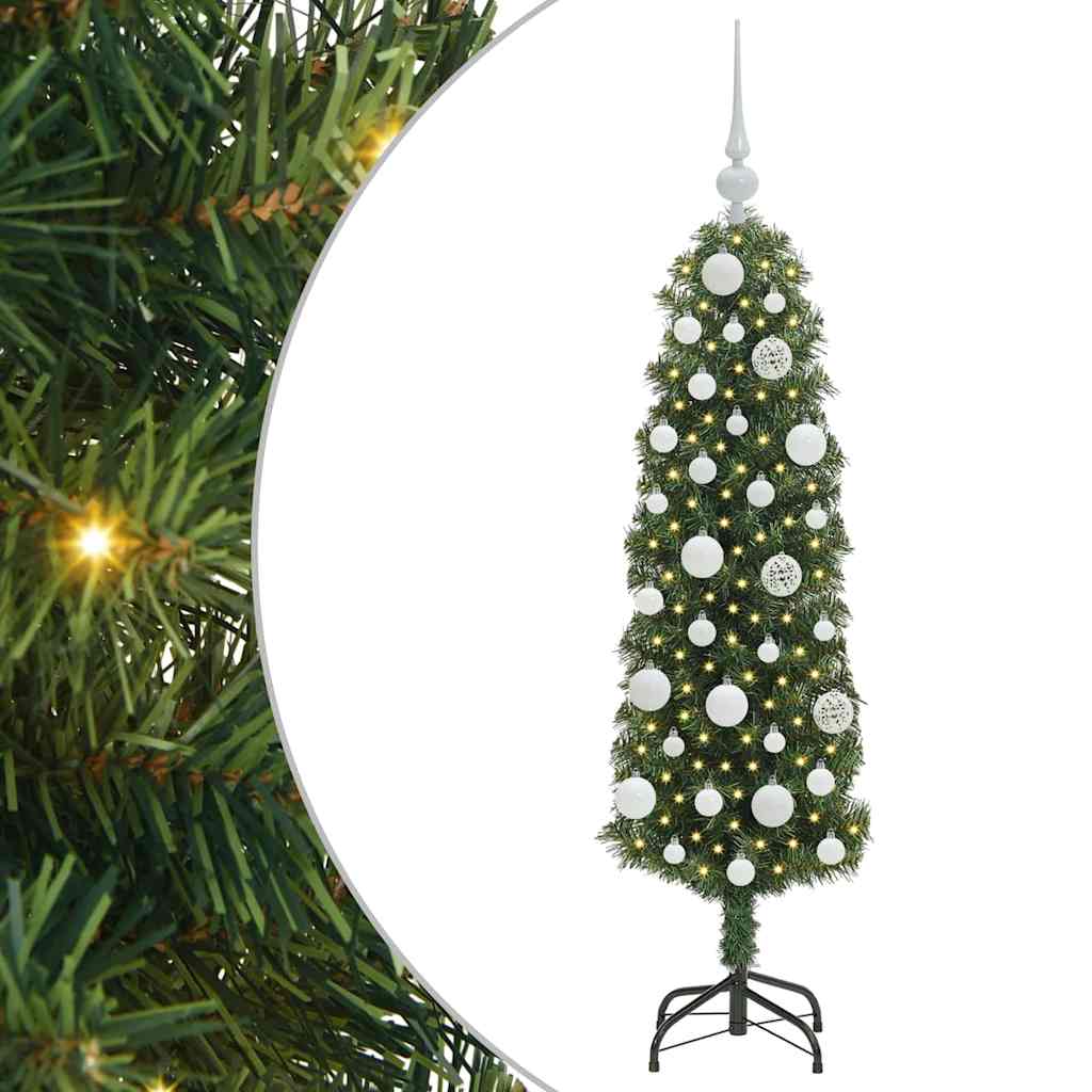 HKH Árbol de Navidad Artificial Verde de Acero y PVC