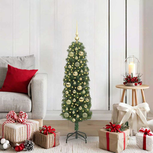 HKH Árvore de Natal Artificial Verde em Aço e PVC