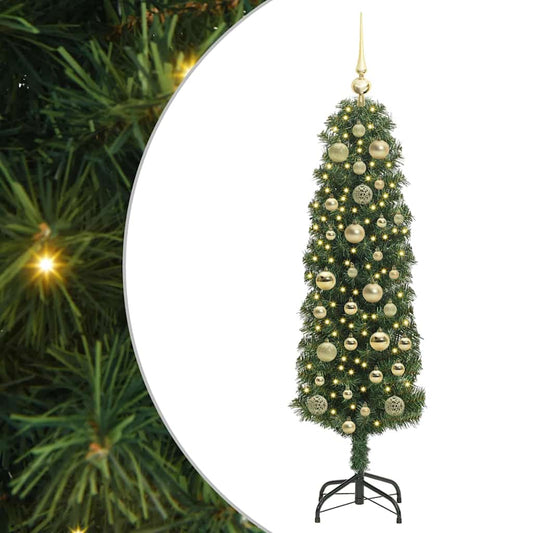 HKH Árvore de Natal Artificial Verde em Aço e PVC