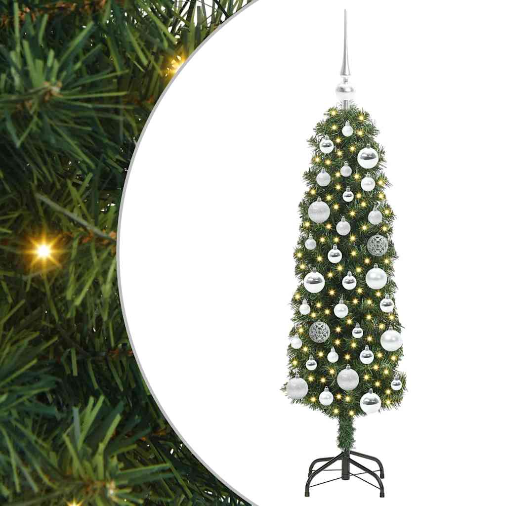 HKH Árbol de Navidad Artificial Verde de Acero y PVC