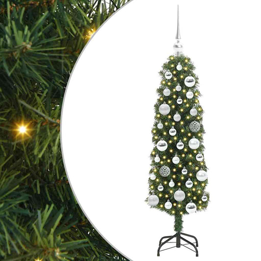HKH Árvore de Natal Artificial Verde em Aço e PVC