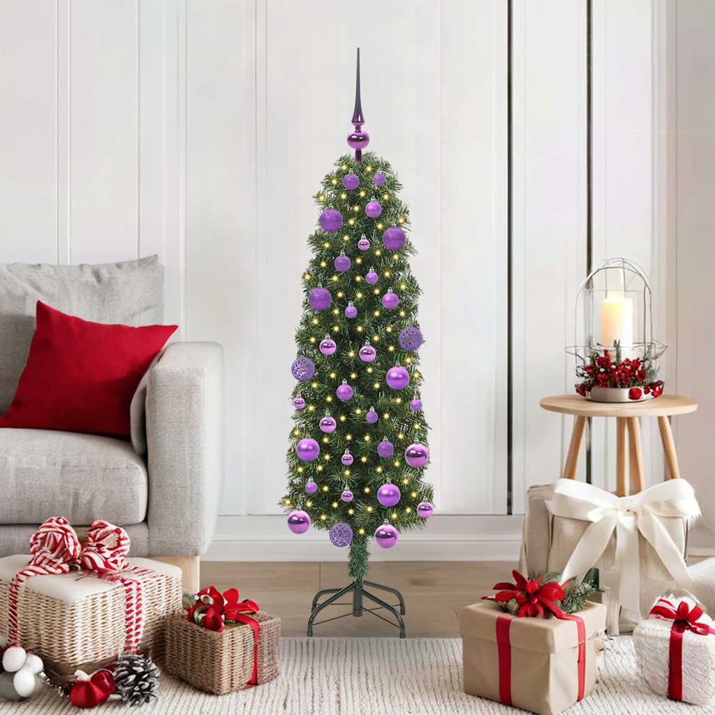 HKH Árbol de Navidad Artificial Verde en Acero y PVC