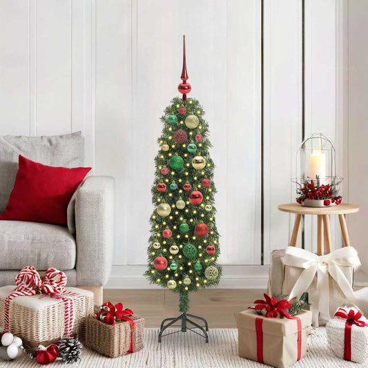 HKH Árvore de Natal Artificial Verde em Aço e PVC