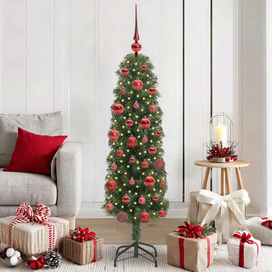 HKH Árvore de Natal Artificial Verde em Aço e PVC
