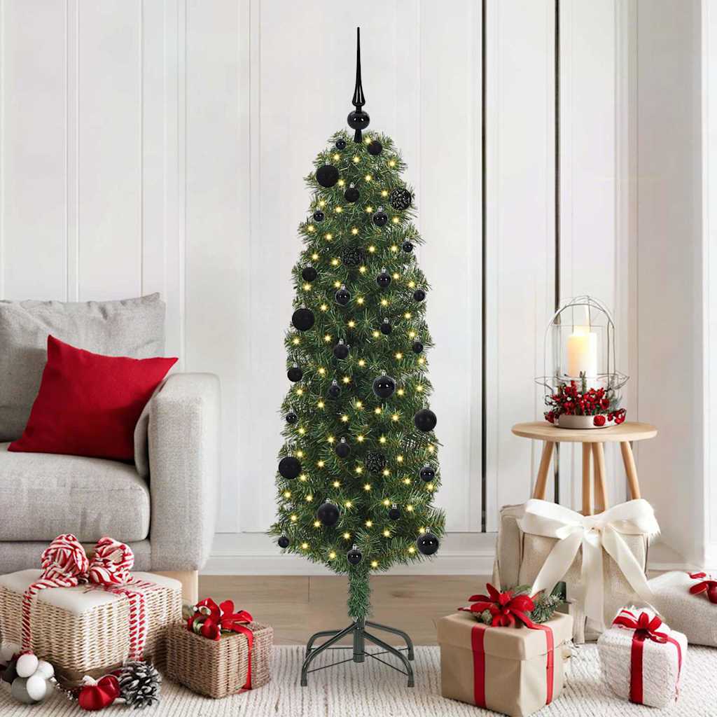 HKH Árbol de Navidad Artificial Verde en Acero y PVC