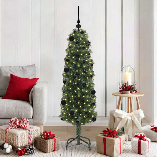 HKH Árvore de Natal Artificial Verde em Aço e PVC