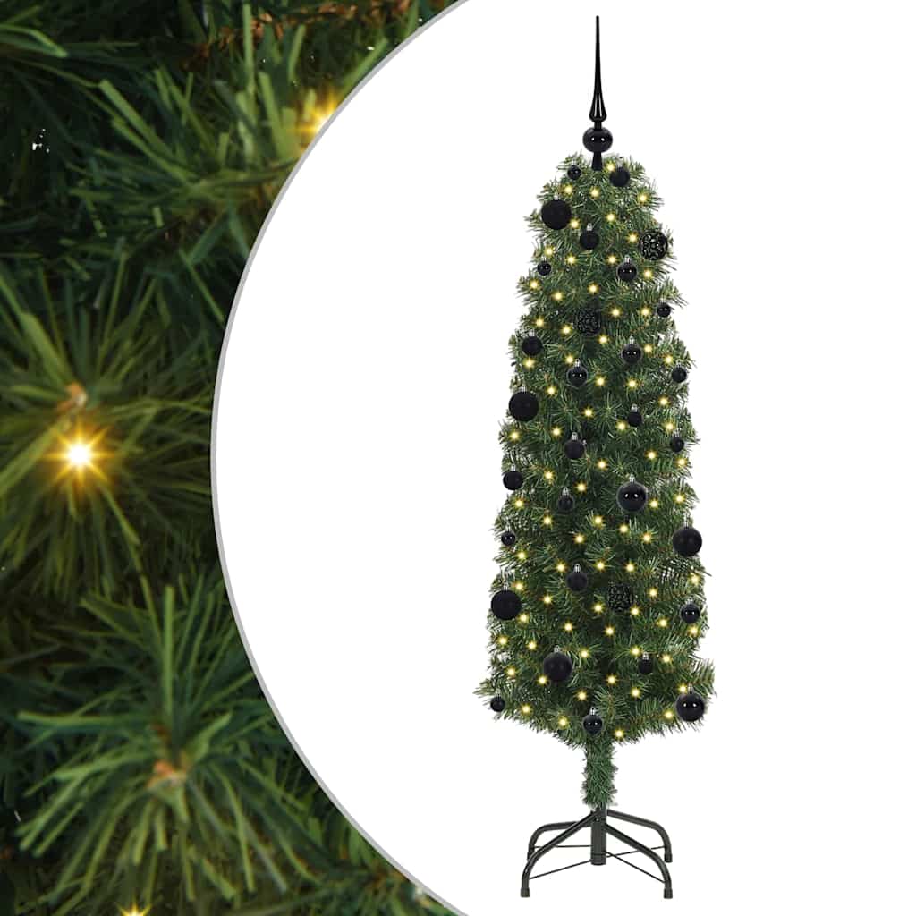 HKH Árbol de Navidad Artificial Verde en Acero y PVC